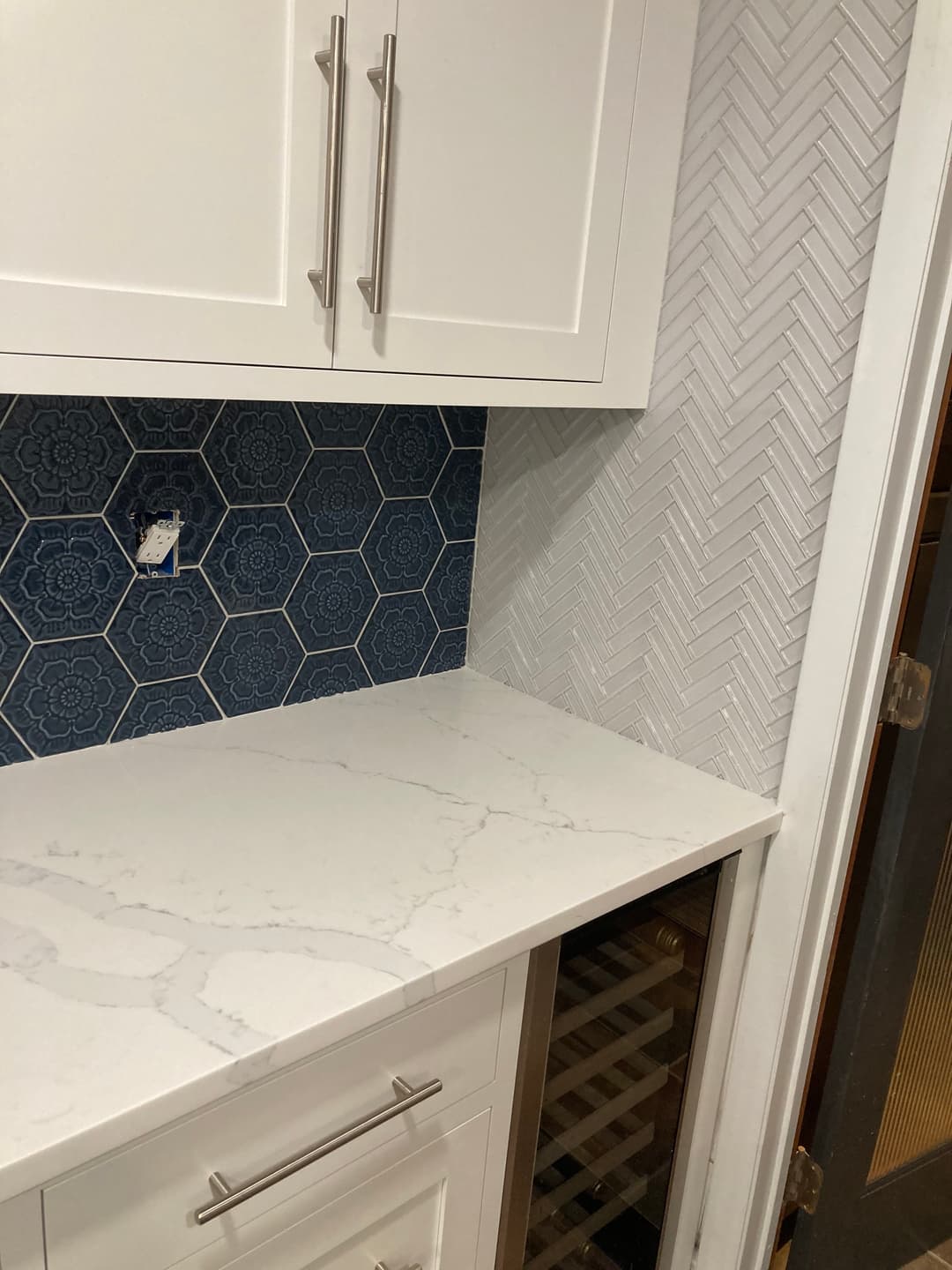 kitchen renovation with coffee area in Newtown PA
